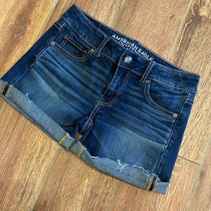 American Eagle Midi Denim Shorts